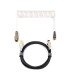 Phoenix kioru cable aviador en espiral con conector tipo c para teclados gaming negro y blanco
