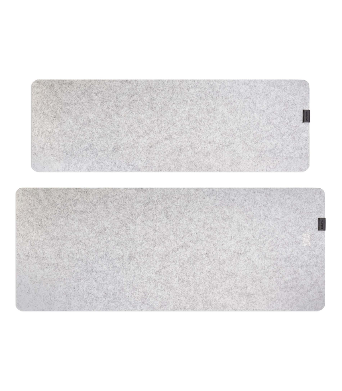 Phoenix sizigia alfombrilla premium de fieltro para escritorio gris xl