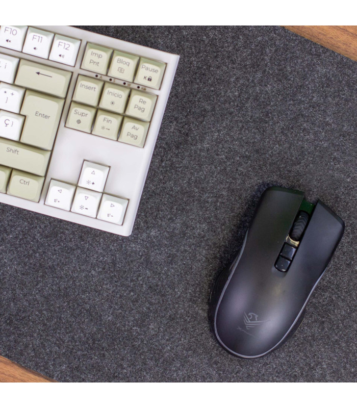 Phoenix sizigia alfombrilla premium de fieltro para escritorio gris oscuro xl