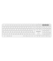 Teclado inalámbrico multidispositivo phoenix k300 blueooth dual y 2.4ghz blanco