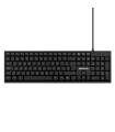 Phoenix k100 teclado multimedia usb negro qwerty oficina
