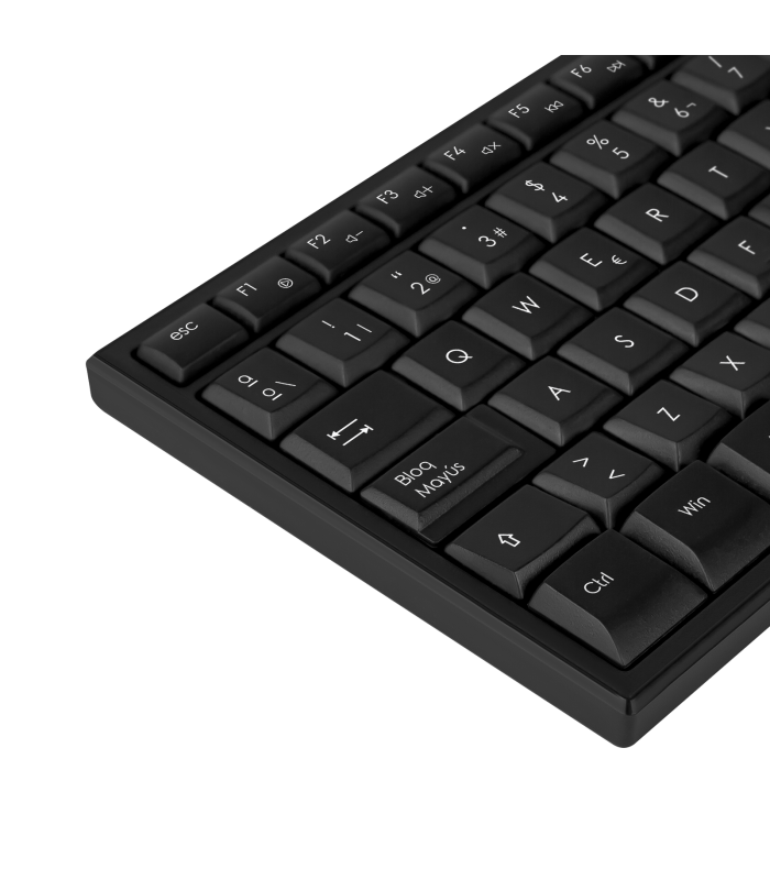 Phoenix k100 teclado multimedia usb negro qwerty oficina