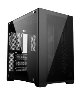 Caja ordenador phoenix gaming zephyr cubo atx doble cristal templado soporte gpu hasta 380mm