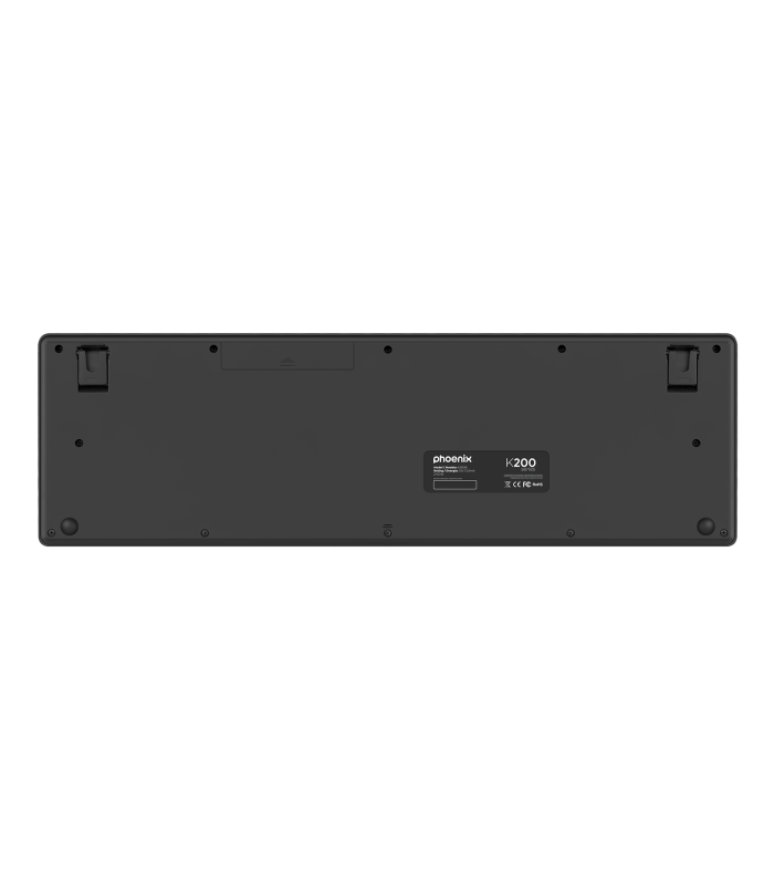 Teclado inalambrico qwerty phoenix k200 negro delgado