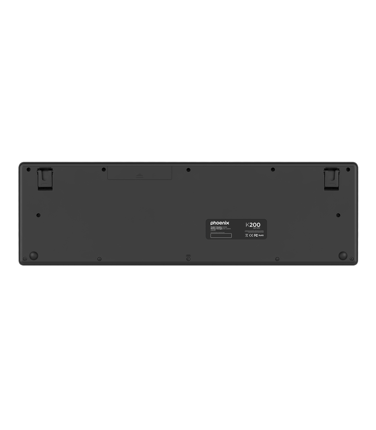 Teclado inalambrico qwerty phoenix k200 negro delgado