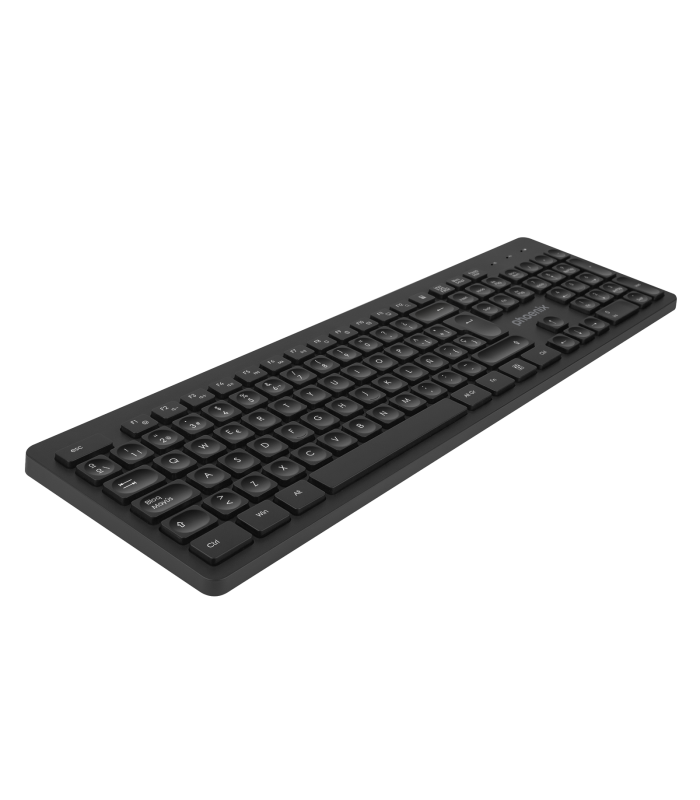 Teclado inalambrico qwerty phoenix k200 negro delgado