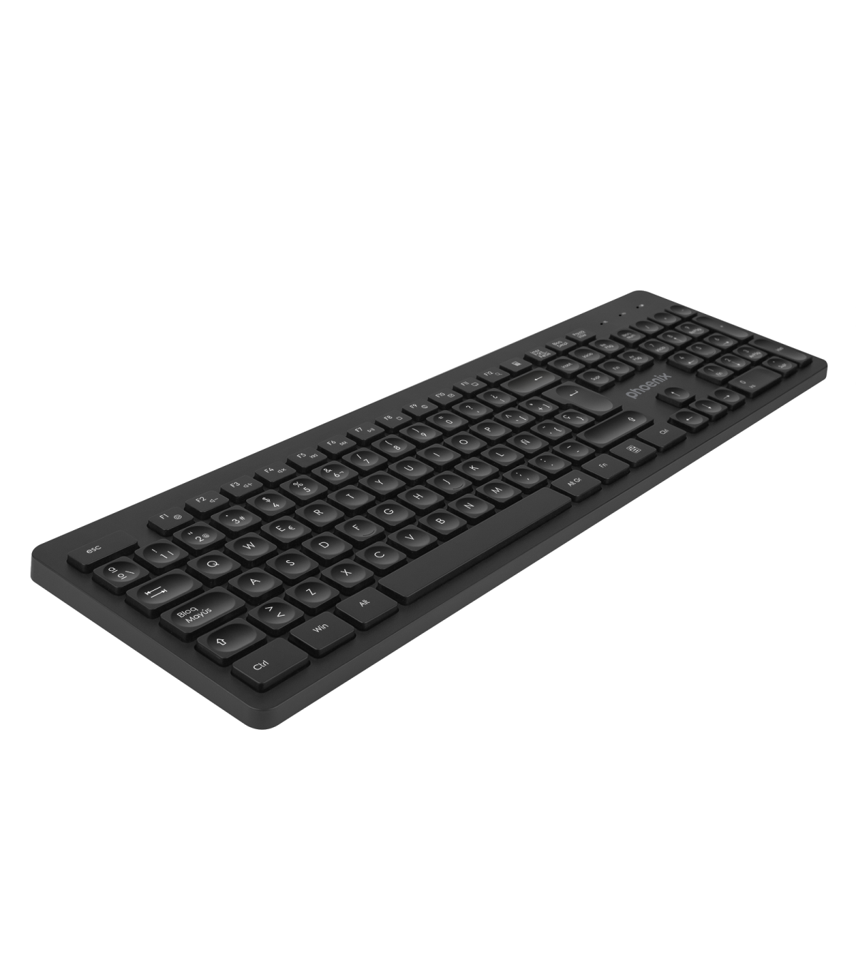Teclado inalambrico qwerty phoenix k200 negro delgado