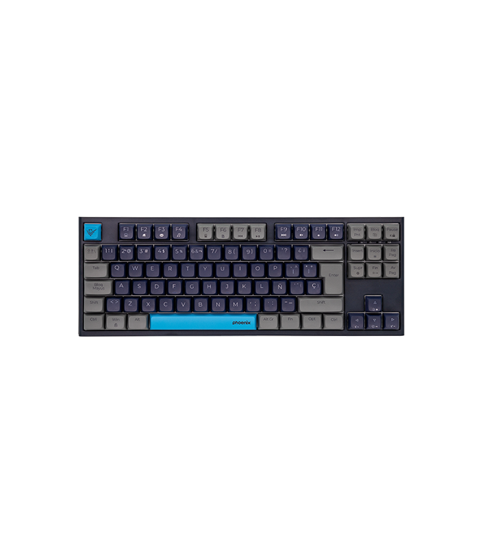 Teclado gaming royal pbt mecanico negro