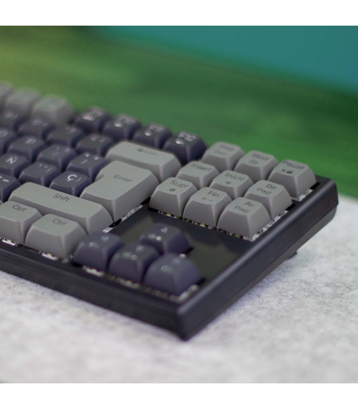 Teclado gaming royal pbt mecanico negro