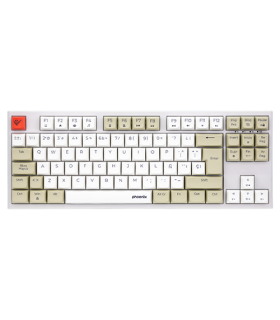 Teclado gaming royal pbt mecanico blanco