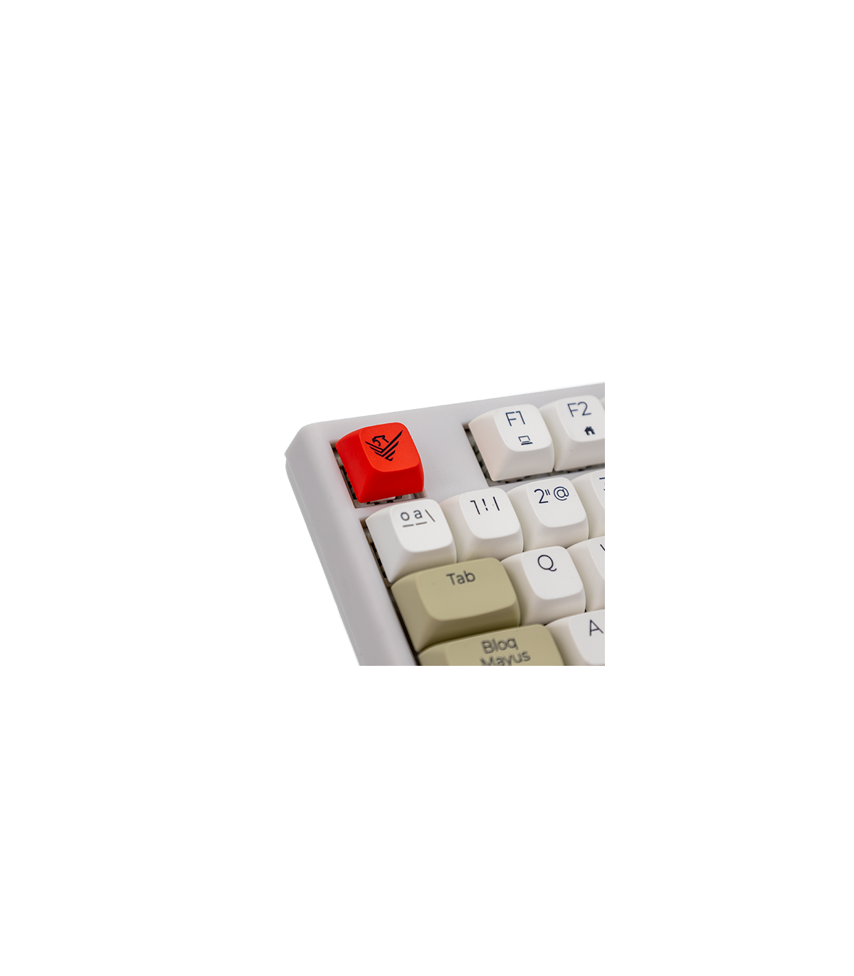 Teclado gaming royal pbt mecanico blanco