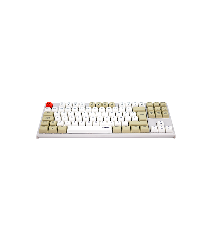 Teclado gaming royal pbt mecanico blanco
