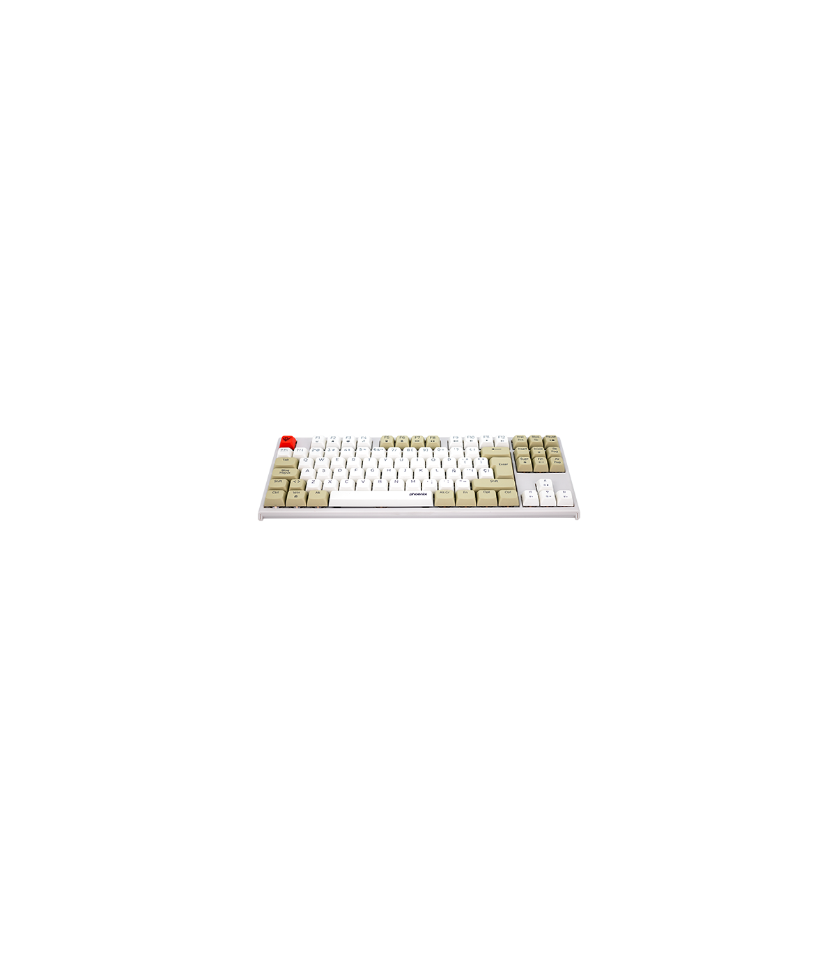 Teclado gaming royal pbt mecanico blanco