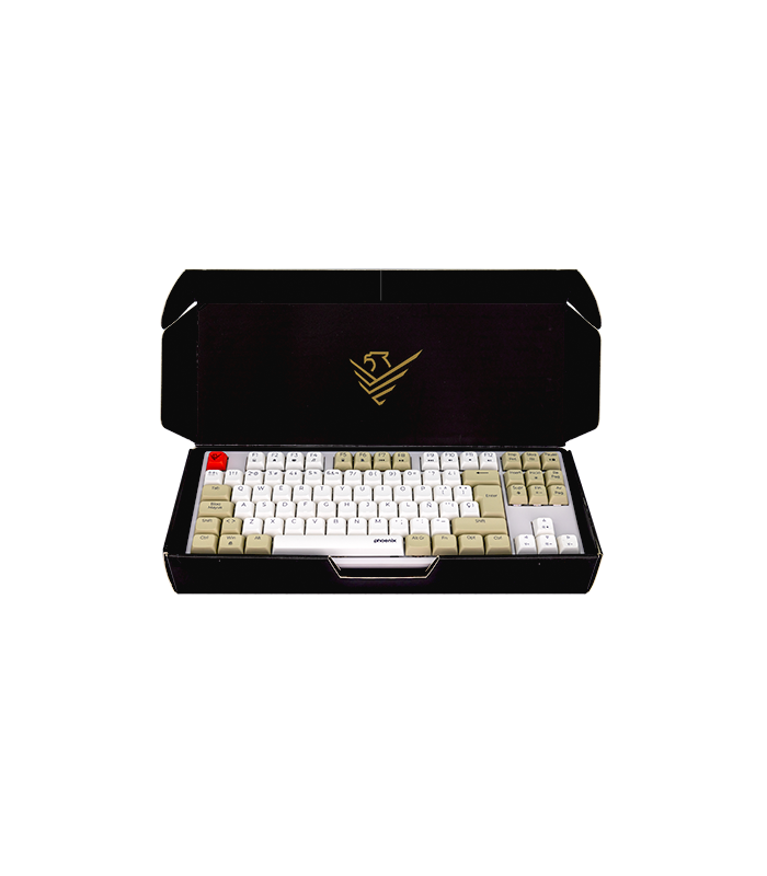 Teclado gaming royal pbt mecanico blanco
