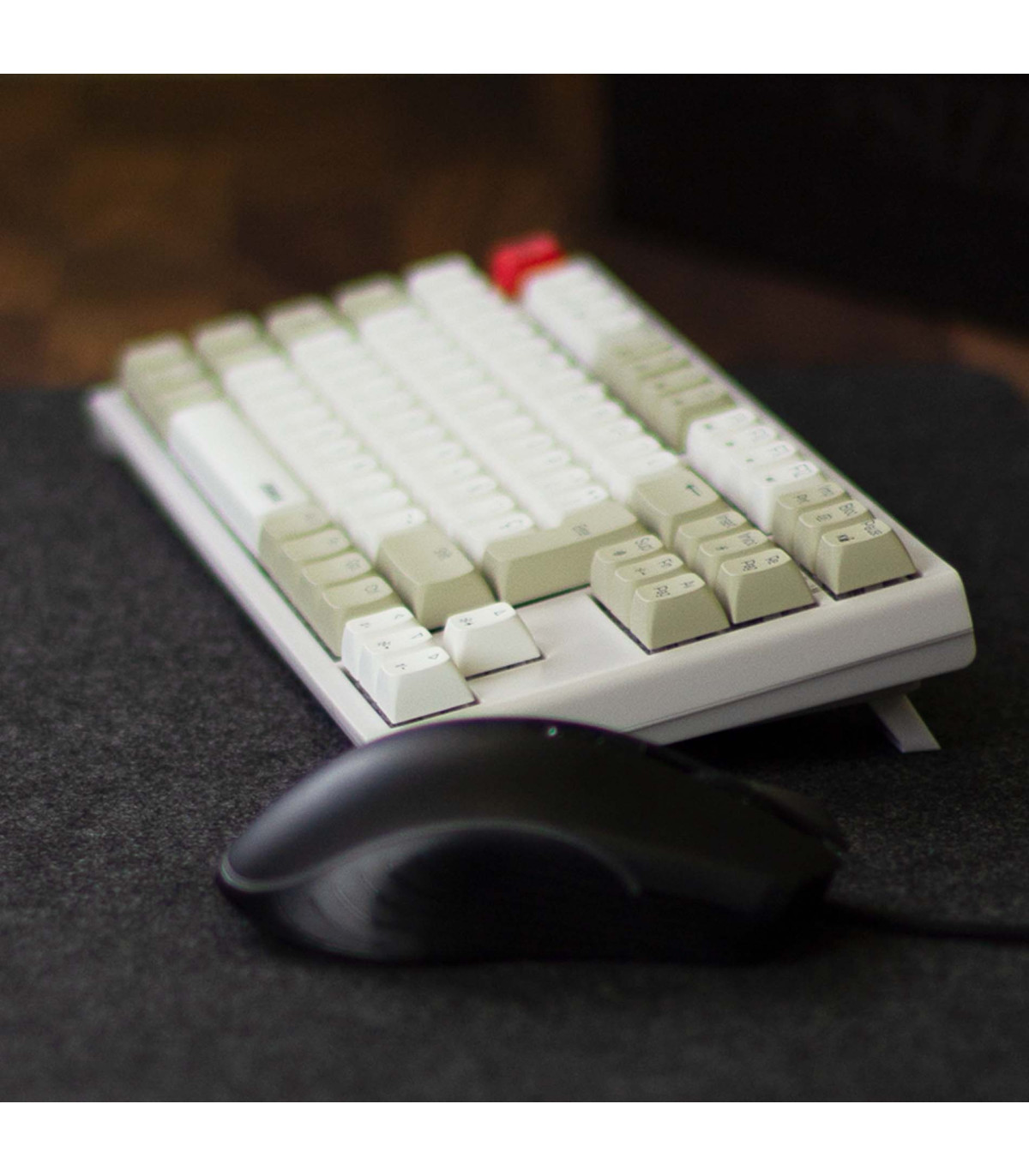 Teclado gaming royal pbt mecanico blanco