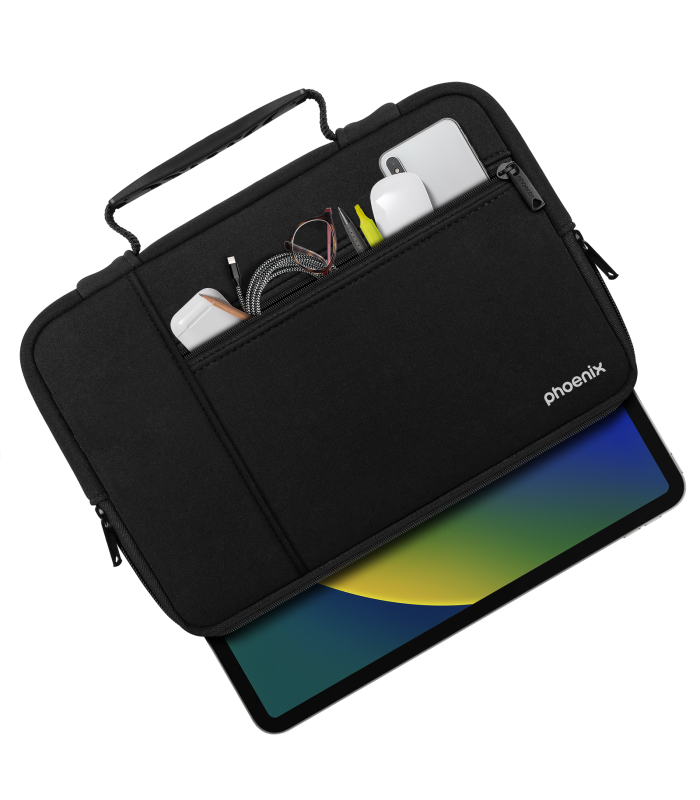 Maletin funda phoenix de neopreno para tablet o portátil 11 pulgadas negra