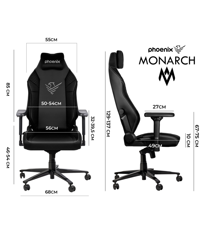 Silla gaming phoenix monarch cuero talla r