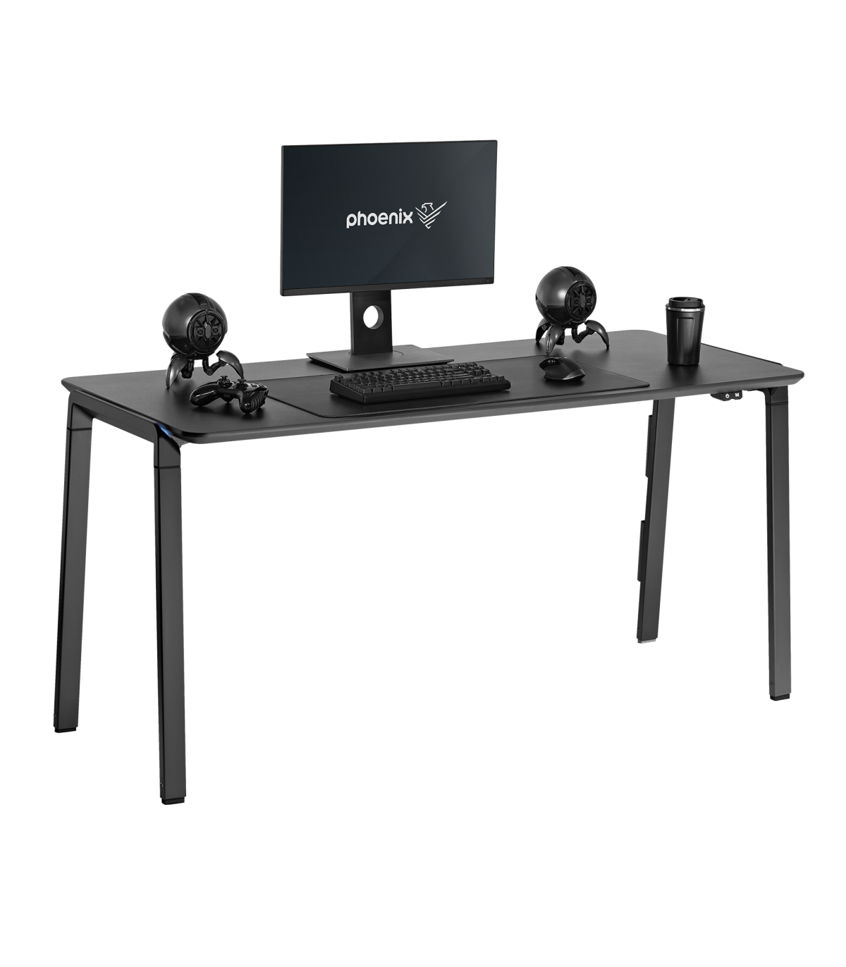 Phoenix horizon mesa escritorio gaming xl 150cm x 65cm luces rgb