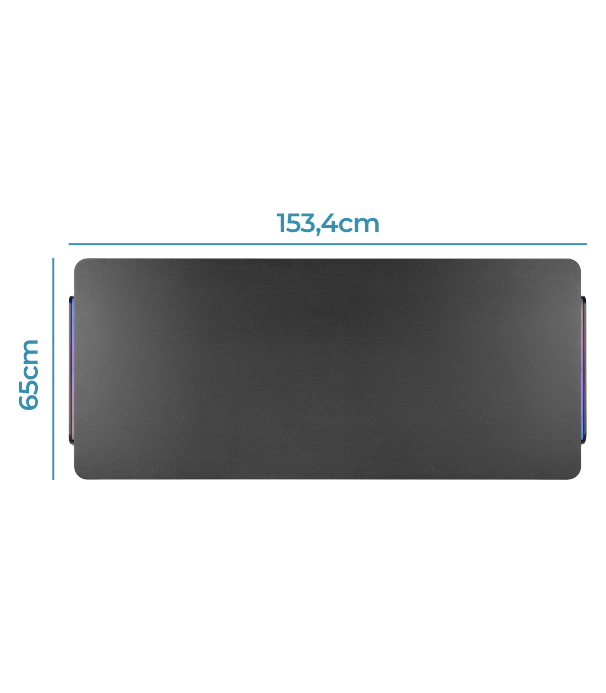 Phoenix horizon mesa escritorio gaming xl 150cm x 65cm luces rgb