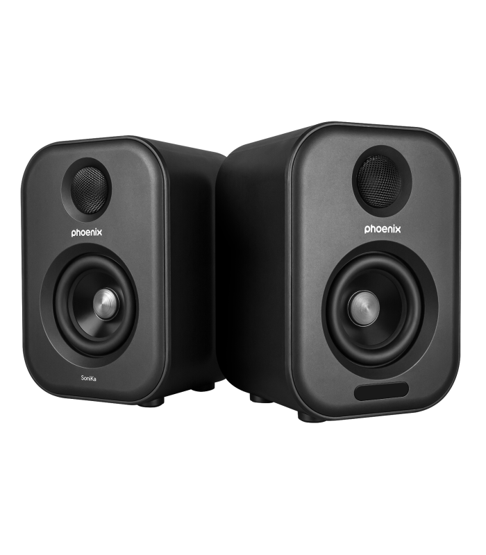 Altavoces de estudio phoenix sonika 50w con bluetooth jack usb para ordenador