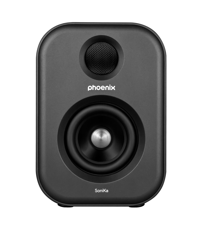 Altavoces de estudio phoenix sonika 50w con bluetooth jack usb para ordenador