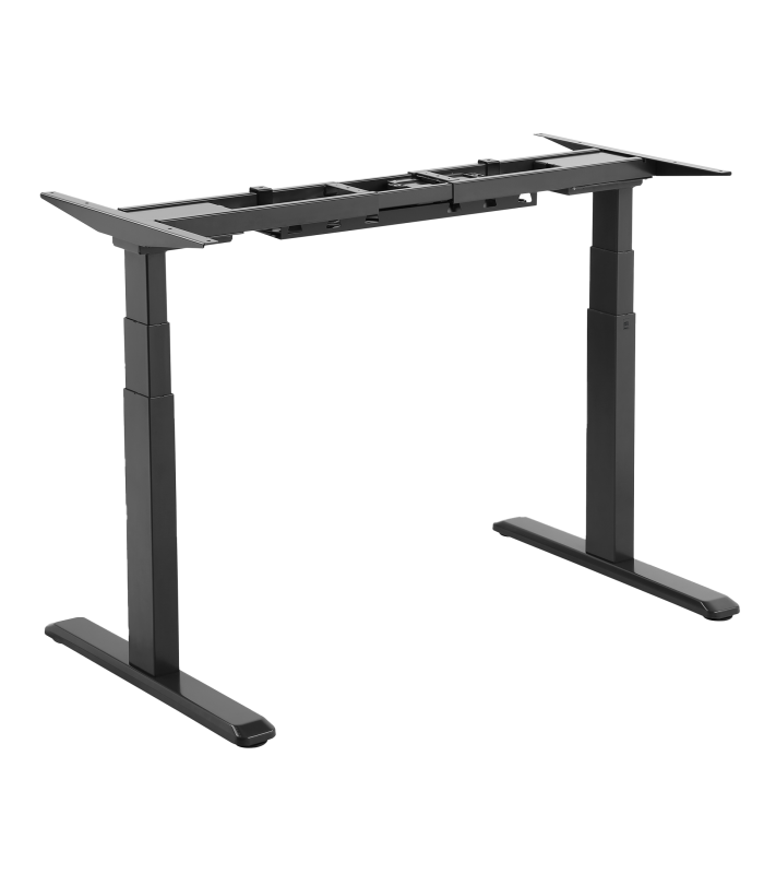 Signa estructura ajustable para escritorio doble motor y 3 segmentos negra