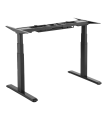 Signa estructura ajustable para escritorio doble motor y 3 segmentos negra