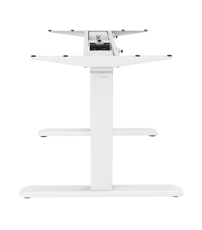 Signa estructura ajustable para escritorio doble motor y 3 segmentos blanca