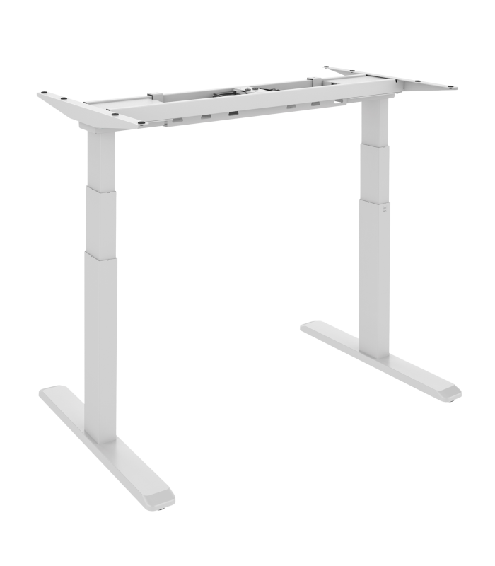 Signa estructura ajustable para escritorio doble motor y 3 segmentos blanca