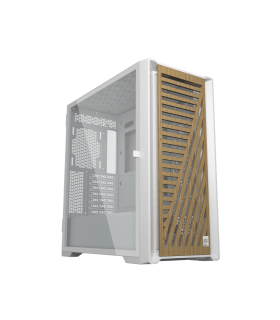 Caja ordenador phoenix gaming artisan noble blanca frontal de madera atx filtros antipolvo tipo c