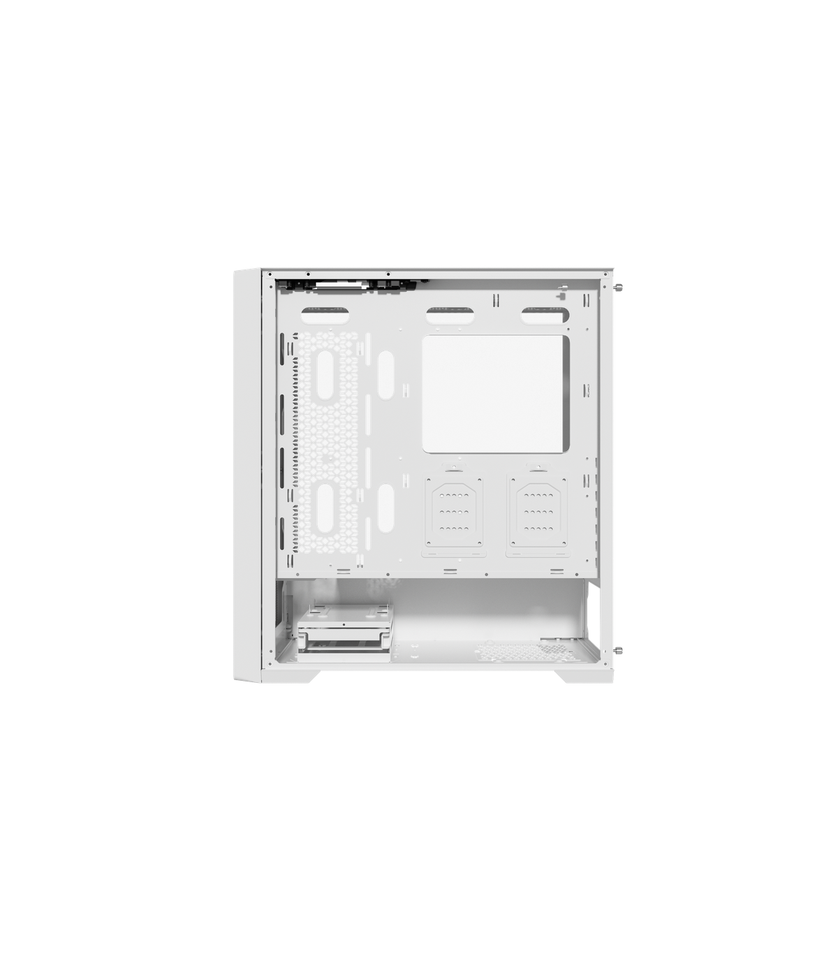 Caja ordenador phoenix gaming artisan noble blanca frontal de madera atx filtros antipolvo tipo c