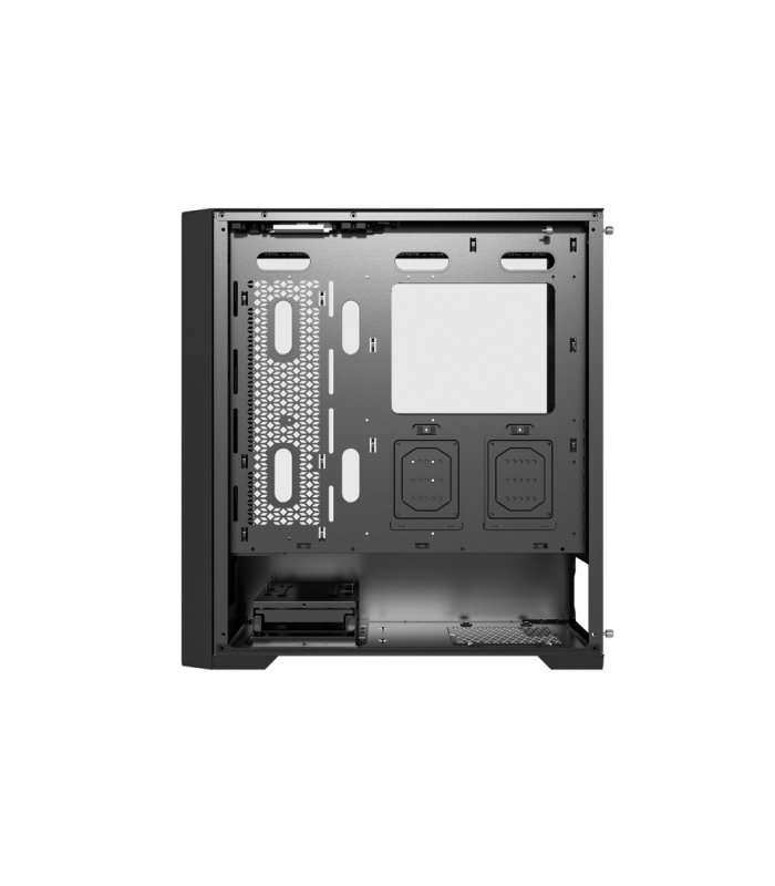 Caja ordenador phoenix gaming artisan noble negra frontal de madera atx filtros antipolvo tipo c