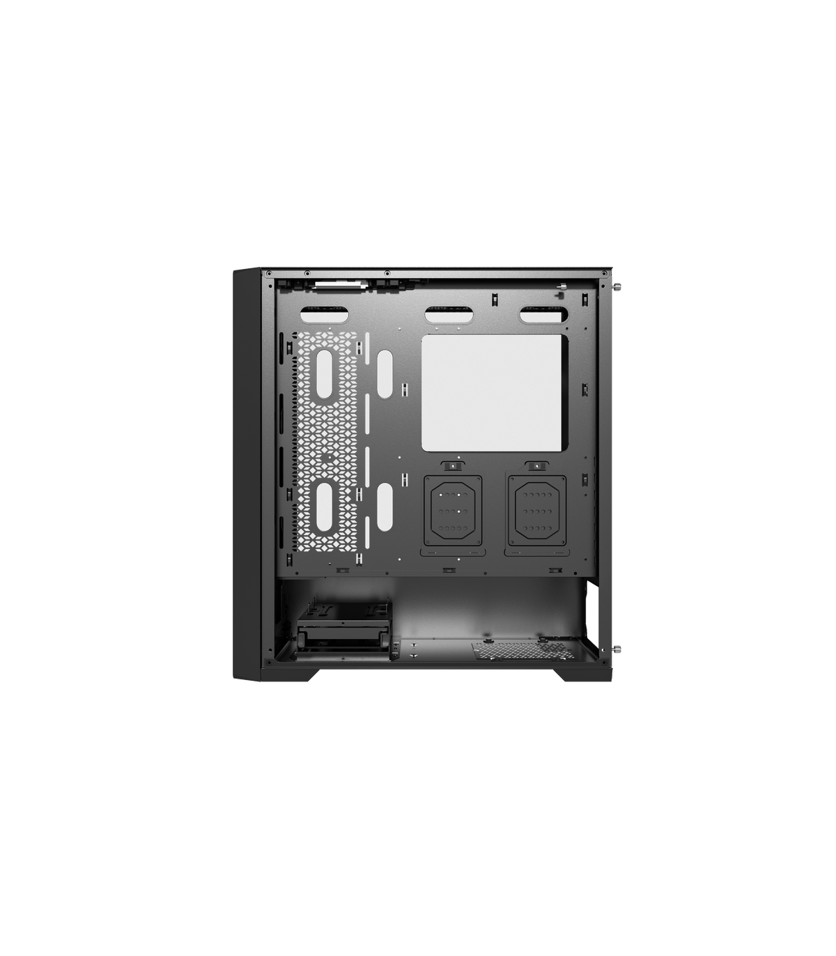 Caja ordenador phoenix gaming artisan noble negra frontal de madera atx filtros antipolvo tipo c