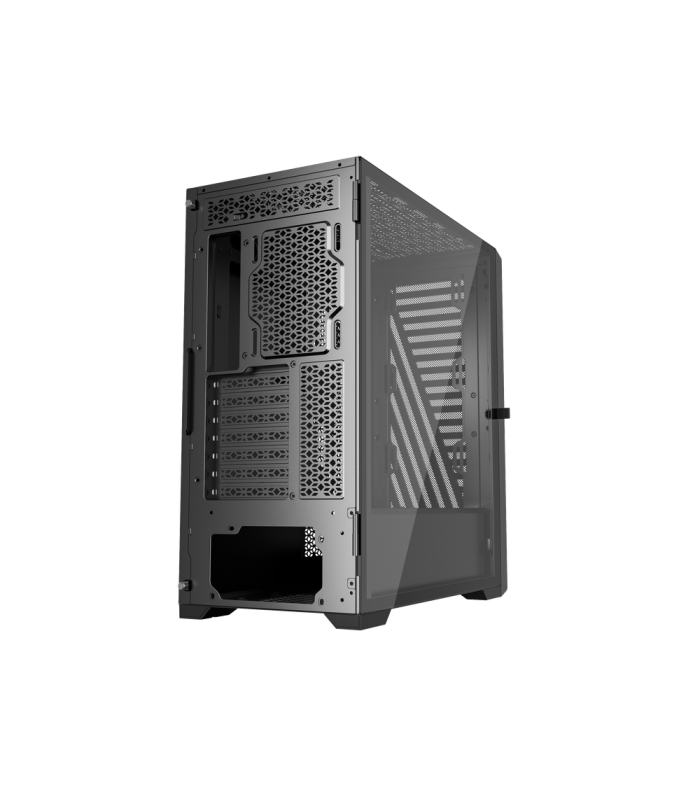 Caja ordenador phoenix gaming artisan noble negra frontal de madera atx filtros antipolvo tipo c