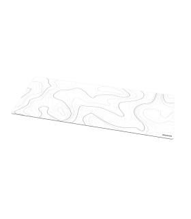 Alfombrilla phoenix stratos para ratón escritorio blanca 90 x 40 cm con base de corcho y superficie cuero pu