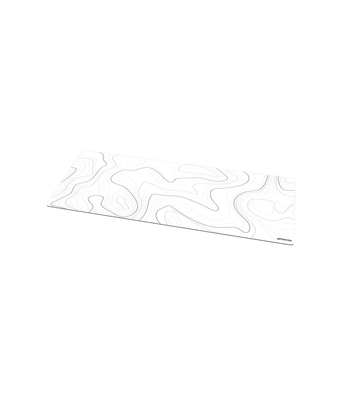 Alfombrilla phoenix stratos para ratón escritorio blanca 90 x 40 cm con base de corcho y superficie cuero pu