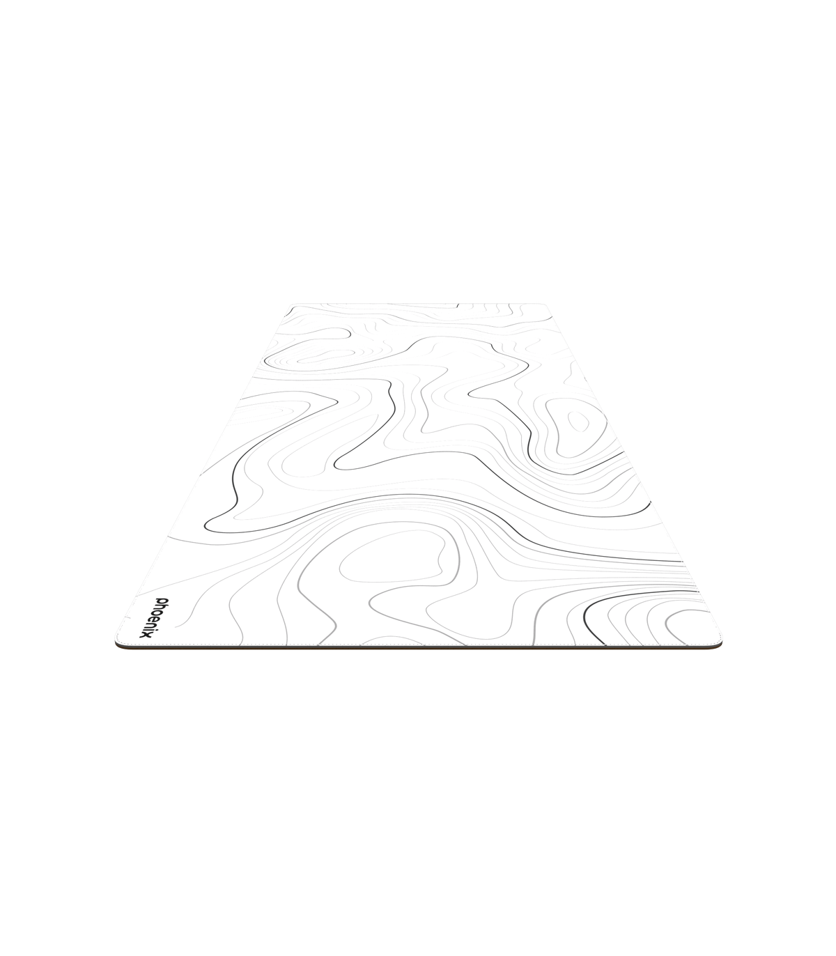 Alfombrilla phoenix stratos para ratón escritorio blanca 90 x 40 cm con base de corcho y superficie cuero pu