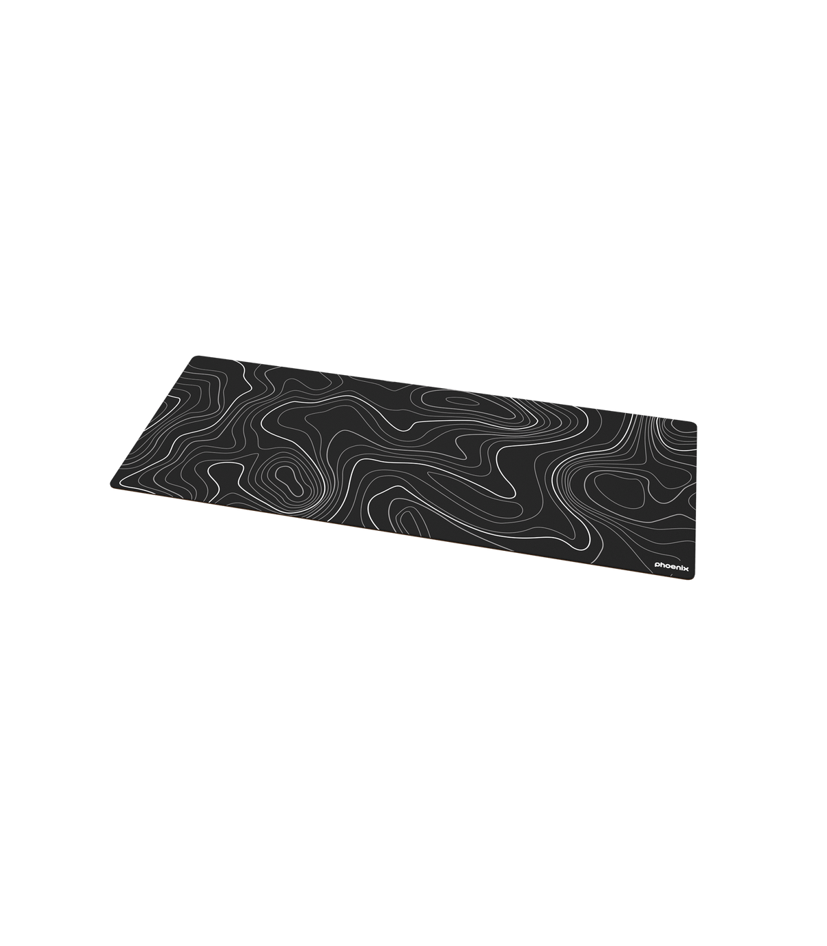 Alfombrilla phoenix stratos para ratón escritorio negra 90 x 40 cm con base de corcho y superficie cuero pu