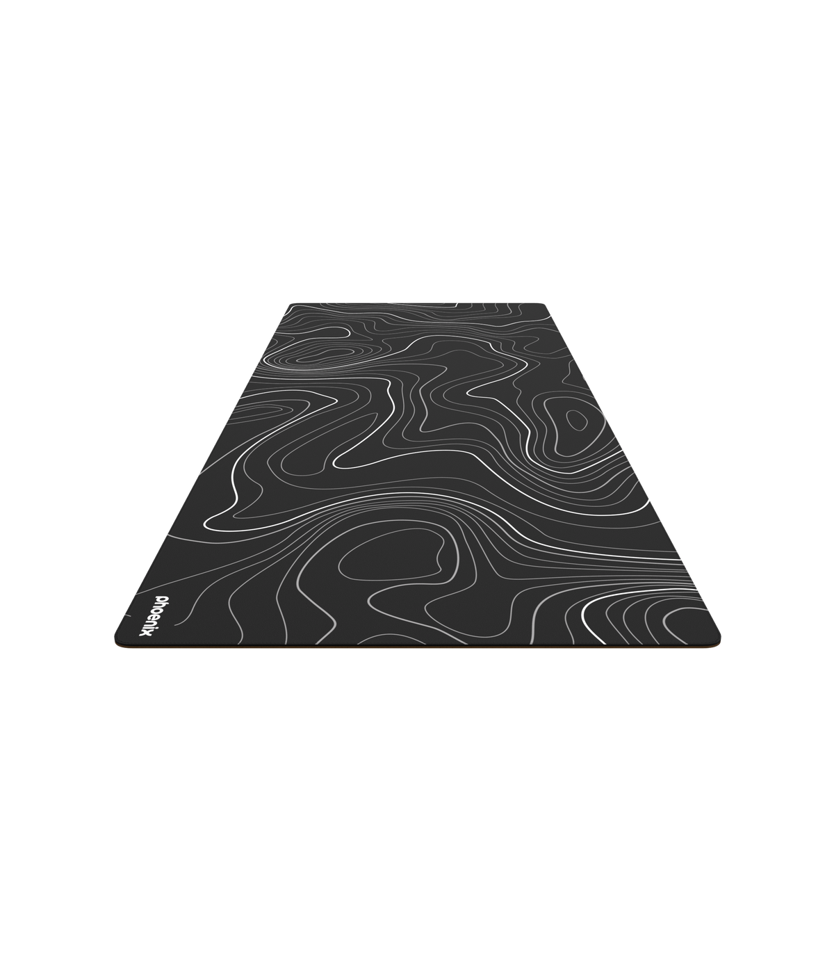 Alfombrilla phoenix stratos para ratón escritorio negra 90 x 40 cm con base de corcho y superficie cuero pu