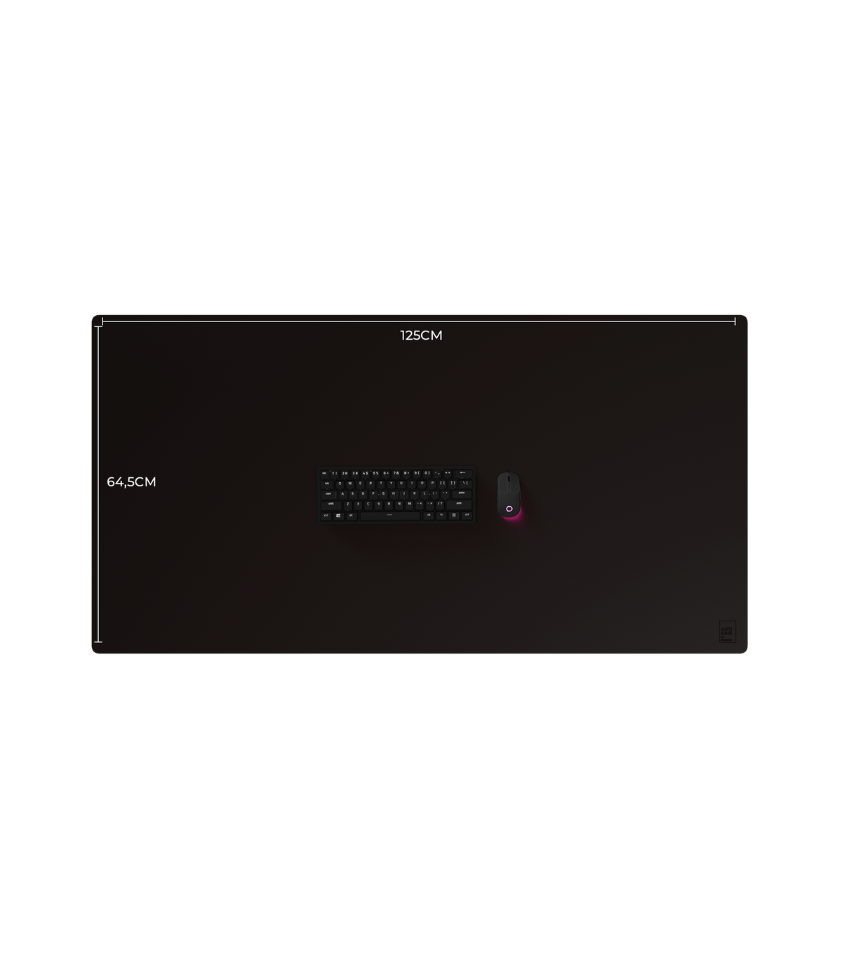 Alfombrilla phoenix eleganza xxl 125 x 64.5 cm base de corcho y superficie de cuero pu 4 mm grosor