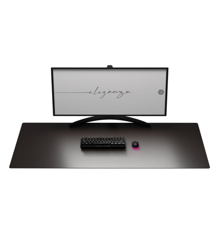 Alfombrilla phoenix eleganza xxl 125 x 64.5 cm base de corcho y superficie de cuero pu 4 mm grosor