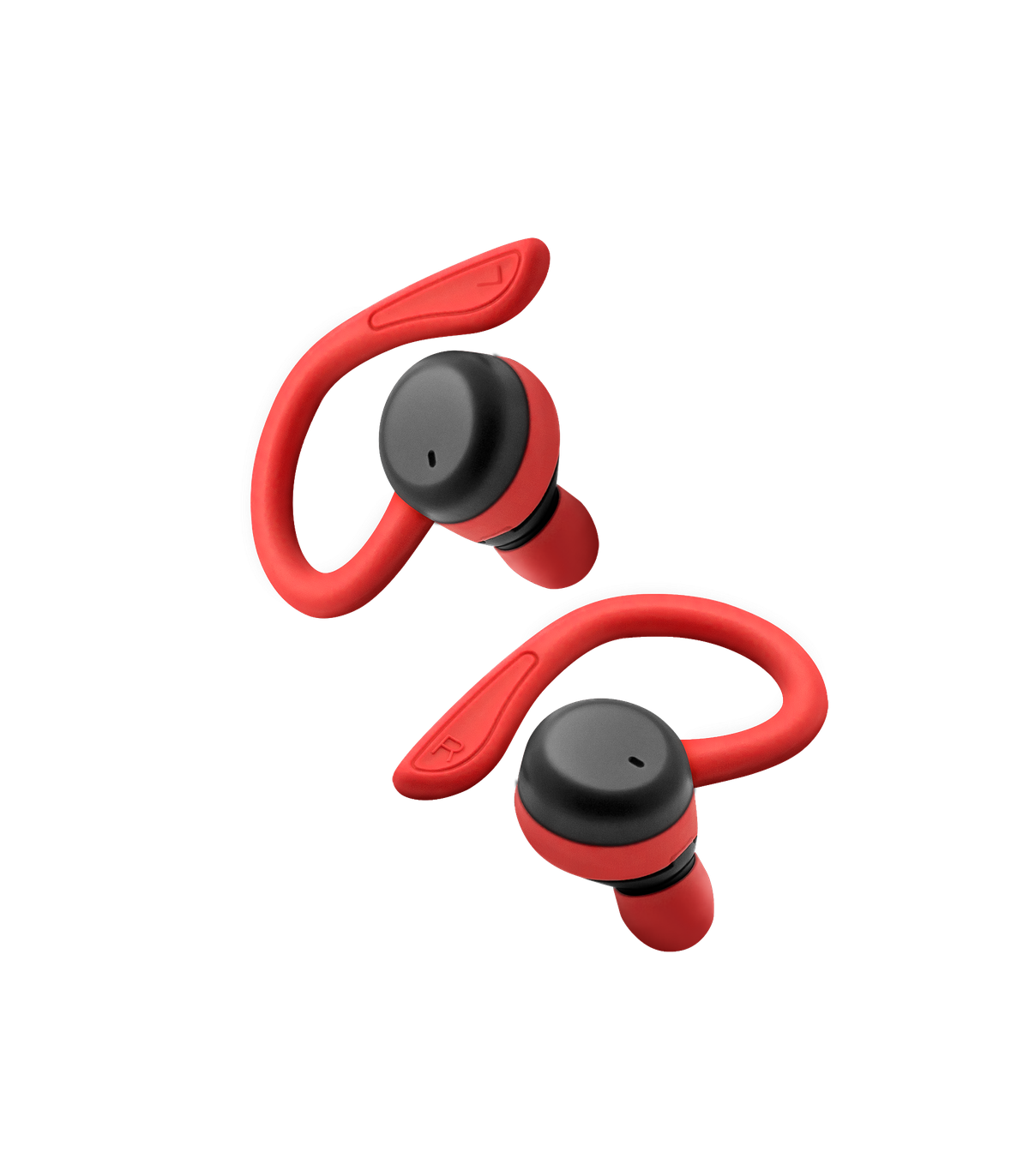 Auriculares deportivos phoenix spartan bluetooth 5.3 manos libres accesorios intercambiables detalles en rojo