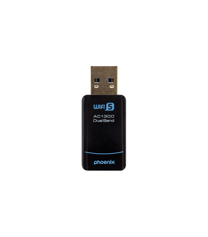 Phoenix nano adaptador usb receptor red inalámbrico 1300mbps dual band
