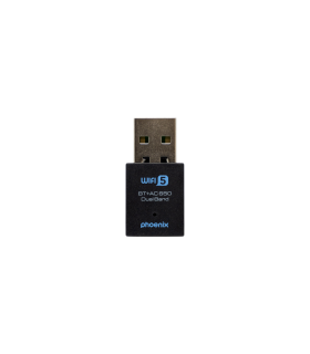 Nano adaptador phoenix receptor de red wifi bluetooth 2 en 1 650mbps dual band