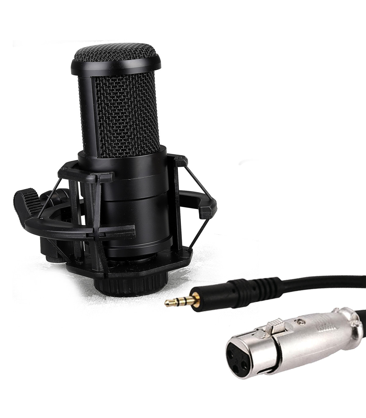 Kit microfono phoenix streamcast pro gaming conector jack - brazo articulado - filtro antipop y montura antivibración