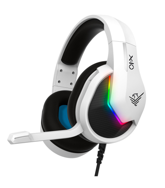 Auriculares gaming phoenix x - io blancos multiplataforma con cable jack y adaptador