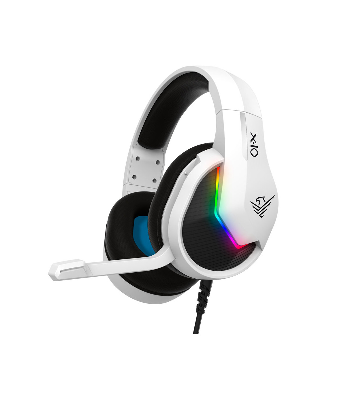Auriculares gaming phoenix x - io blancos multiplataforma con cable jack y adaptador
