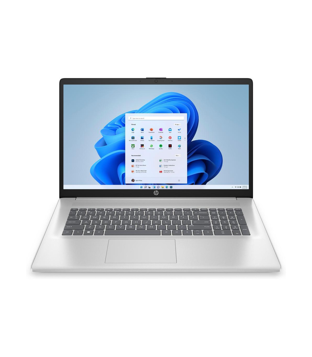 Portatil hp 17 - cn3001ns 17.3 pulgadas -  i3 - n305 -  8gb -  ssd512gb -  w11 -  plata natural