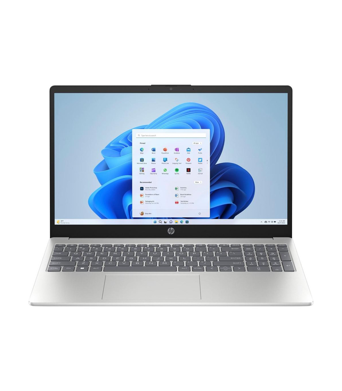 Portátil hp 15 - fc0127ns 15.6 pulgadas ryzen 7 - 7730u -  8gb -  ssd 512gb -  w11 -  plata natural