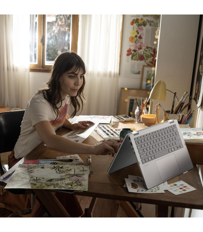 Portatil hp omnibook 5 flip x360 14 - fp0019ns 14 pulgadas i5 - 1334u -  16gb -  ssd 1tb -  tactil -  w11 -  plata glaciar